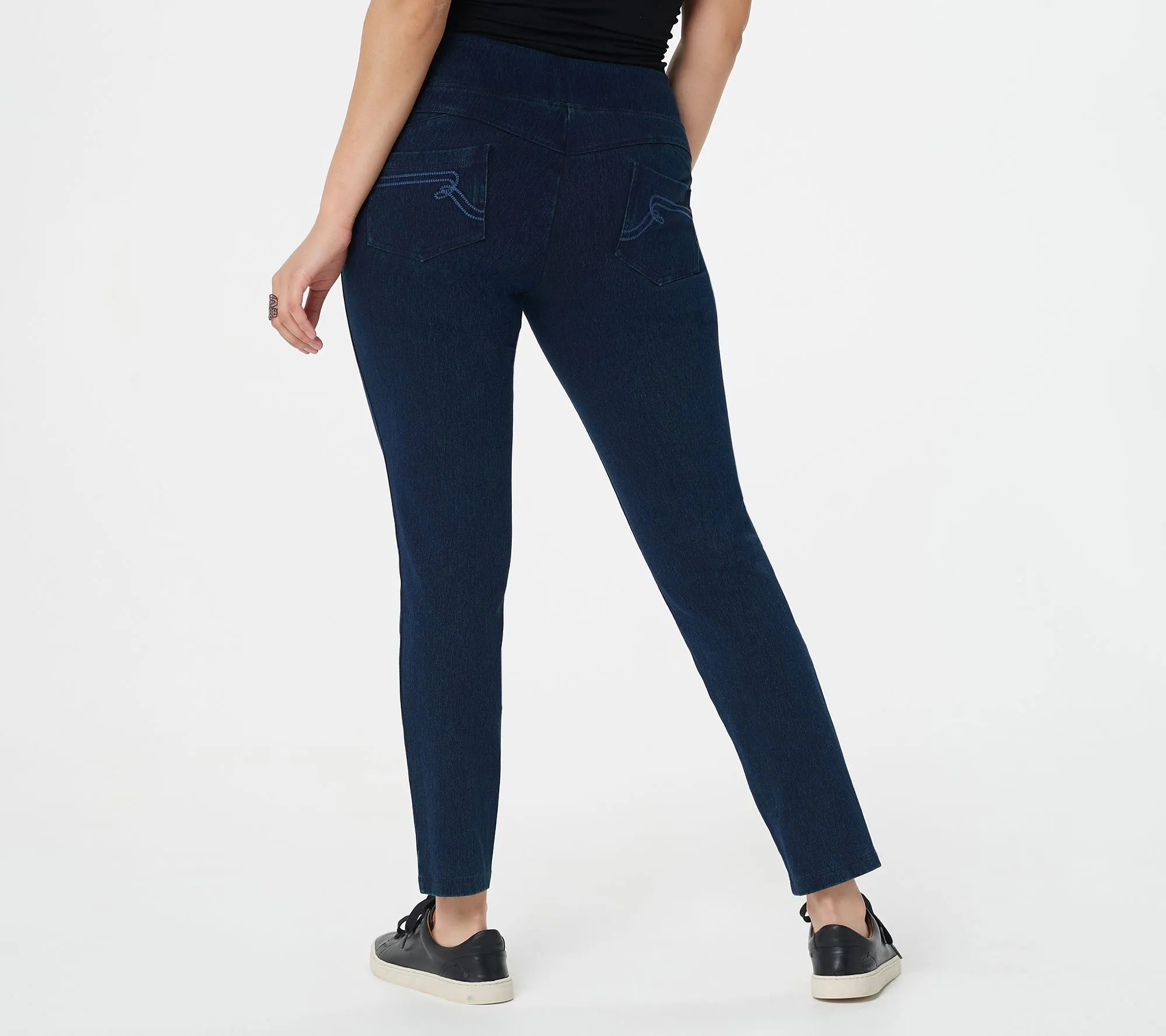 "As Is" Women with Control Regular Tummy Control Stretch Denim Pant