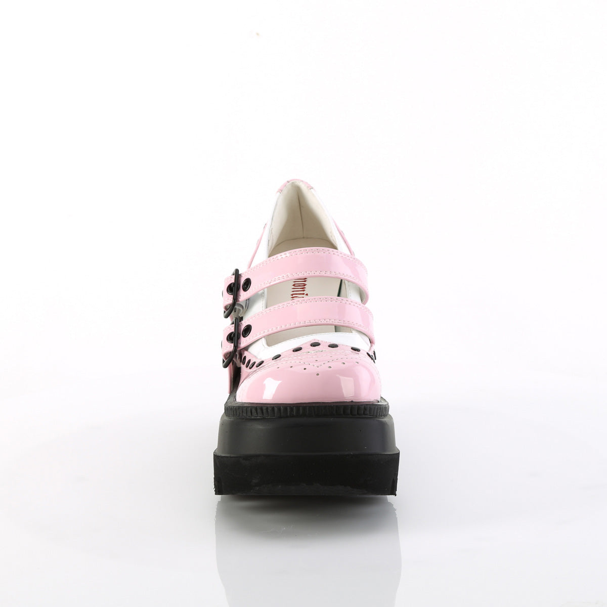 4 Inch Platform SHAKER-27 Baby Pink White Patent