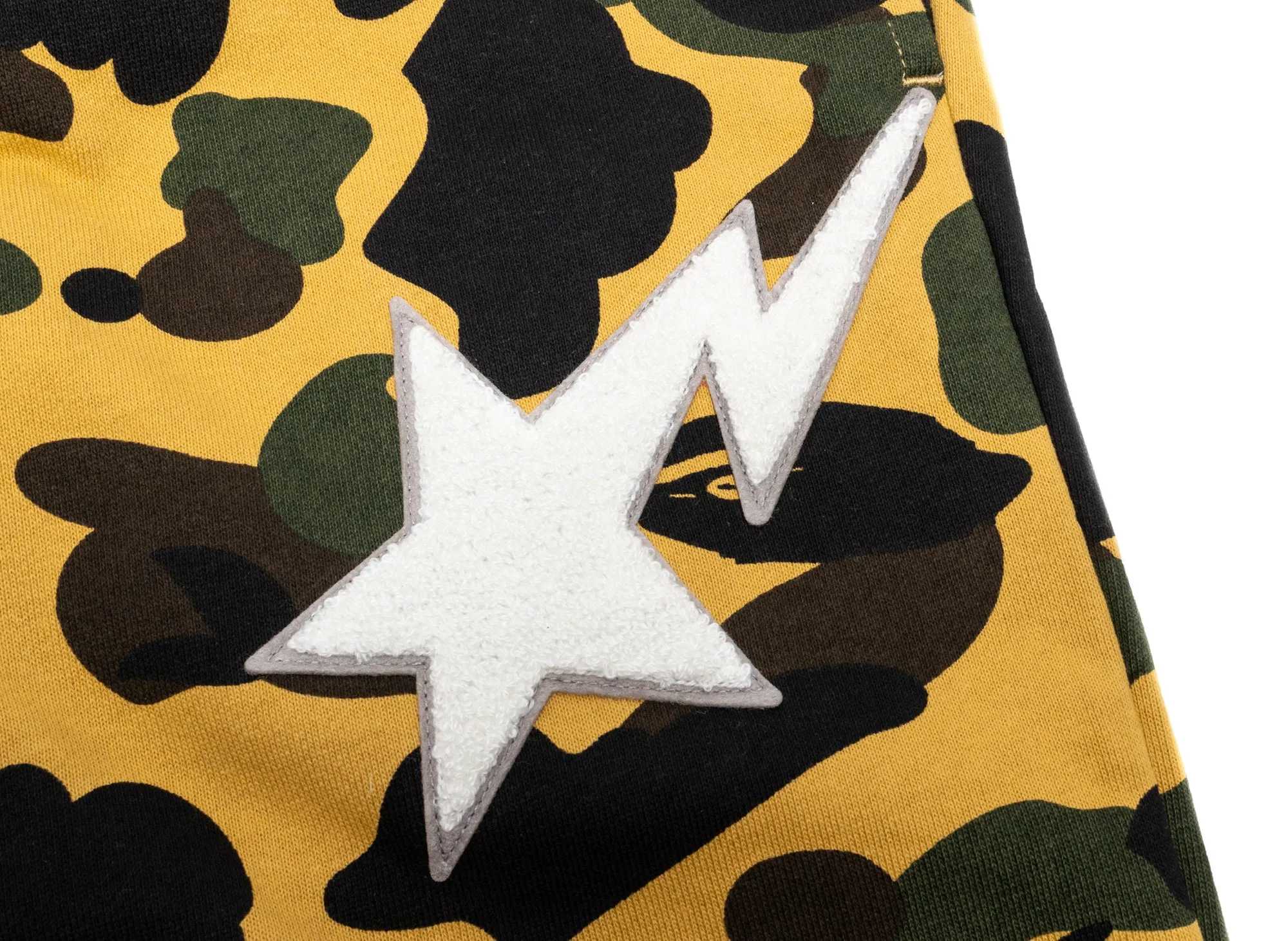 A Bathing Ape 1st Camo Sweatpants in Yellow xld