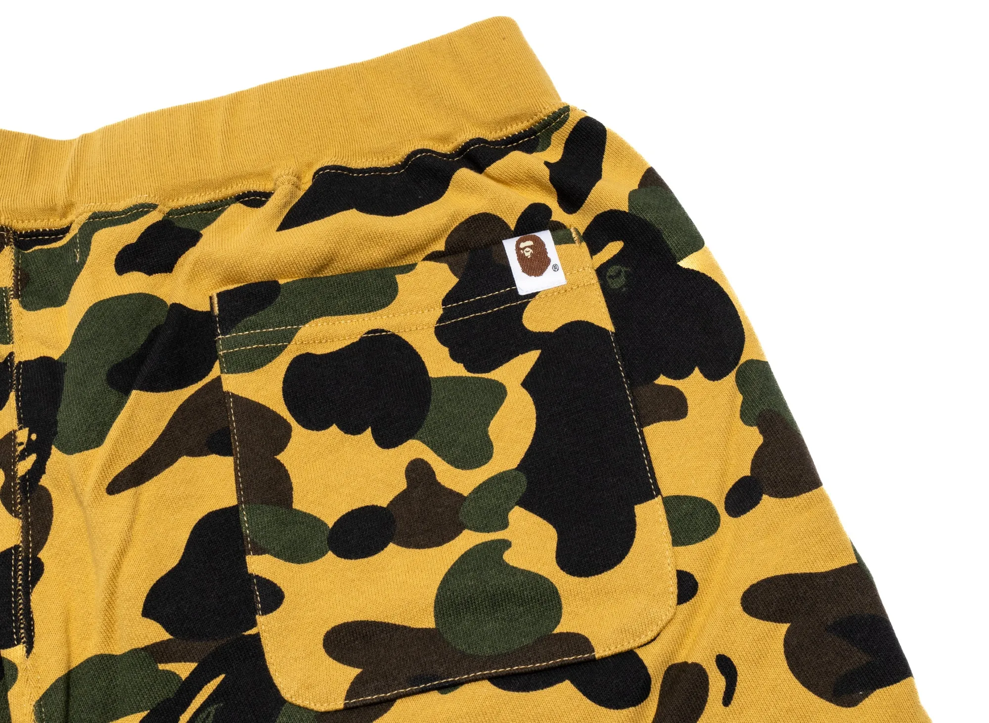 A Bathing Ape 1st Camo Sweatpants in Yellow xld