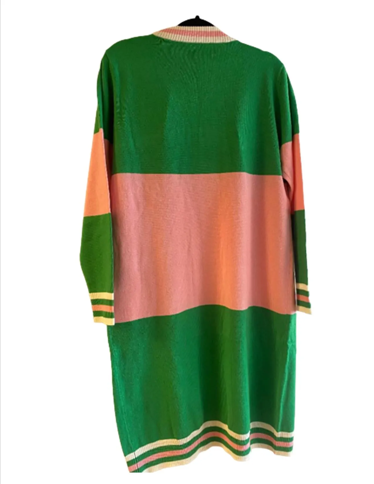 AKA Duster Cardigan -  Pink & Green