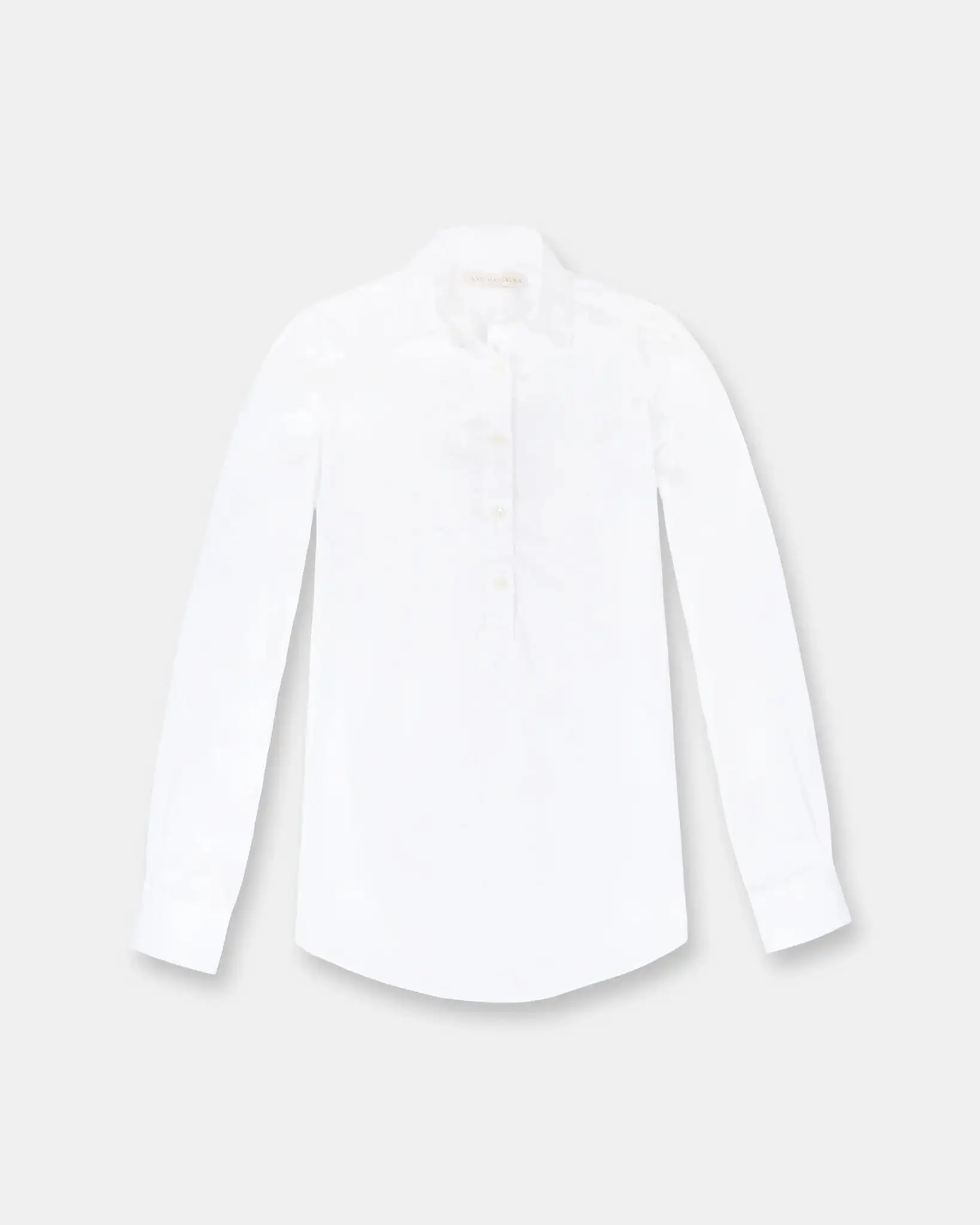 Ann Mashburn Tomboy Shirt in White Poplin