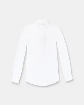 Ann Mashburn Tomboy Shirt in White Poplin