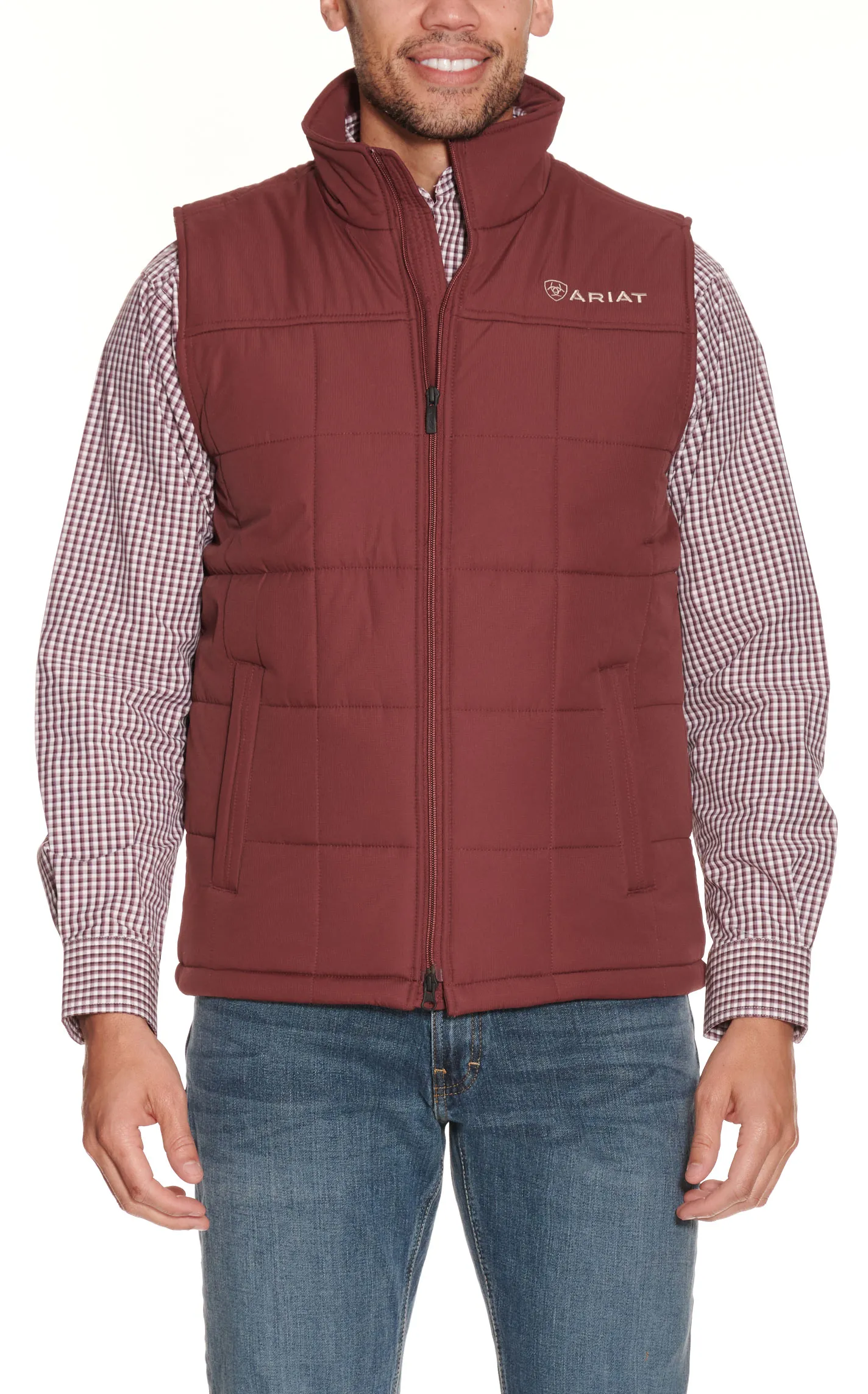 Ariat Men's Crius Red Mahogany Insulated Vest