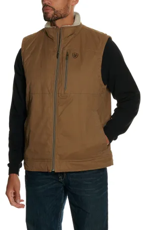 Ariat Men's Tan Grizzly Canvas Vest