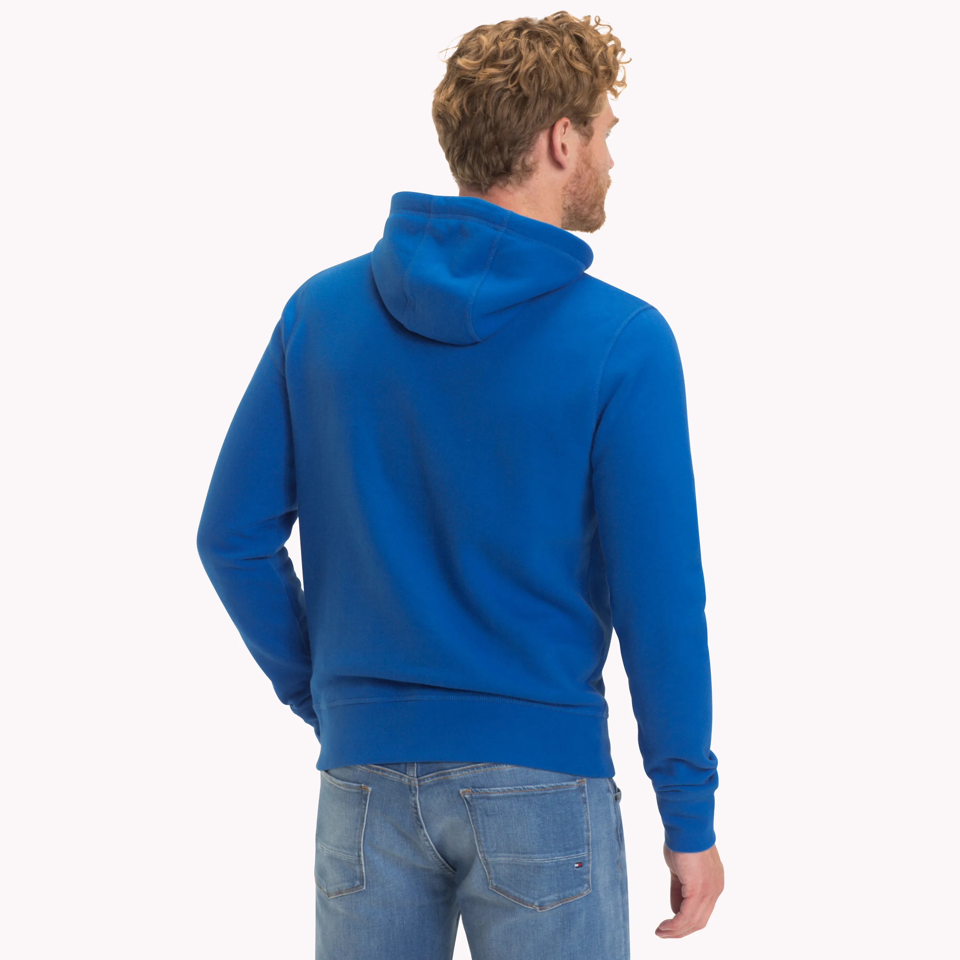 Blue Drawstring Logo Hoodie | Sweatshirts & Hoodies | Tommy Hilfiger