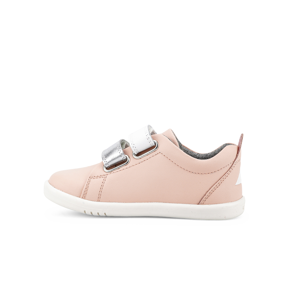 Bobux I-Walk Grass Court Switch Seashell (Silver Metallic + White)