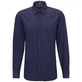 Boss Relegant 6 Poplin LS Shirt - Navy