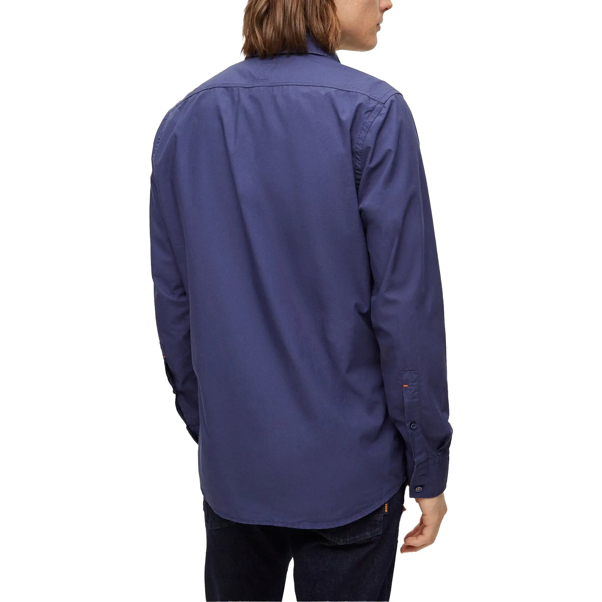 Boss Relegant 6 Poplin LS Shirt - Navy