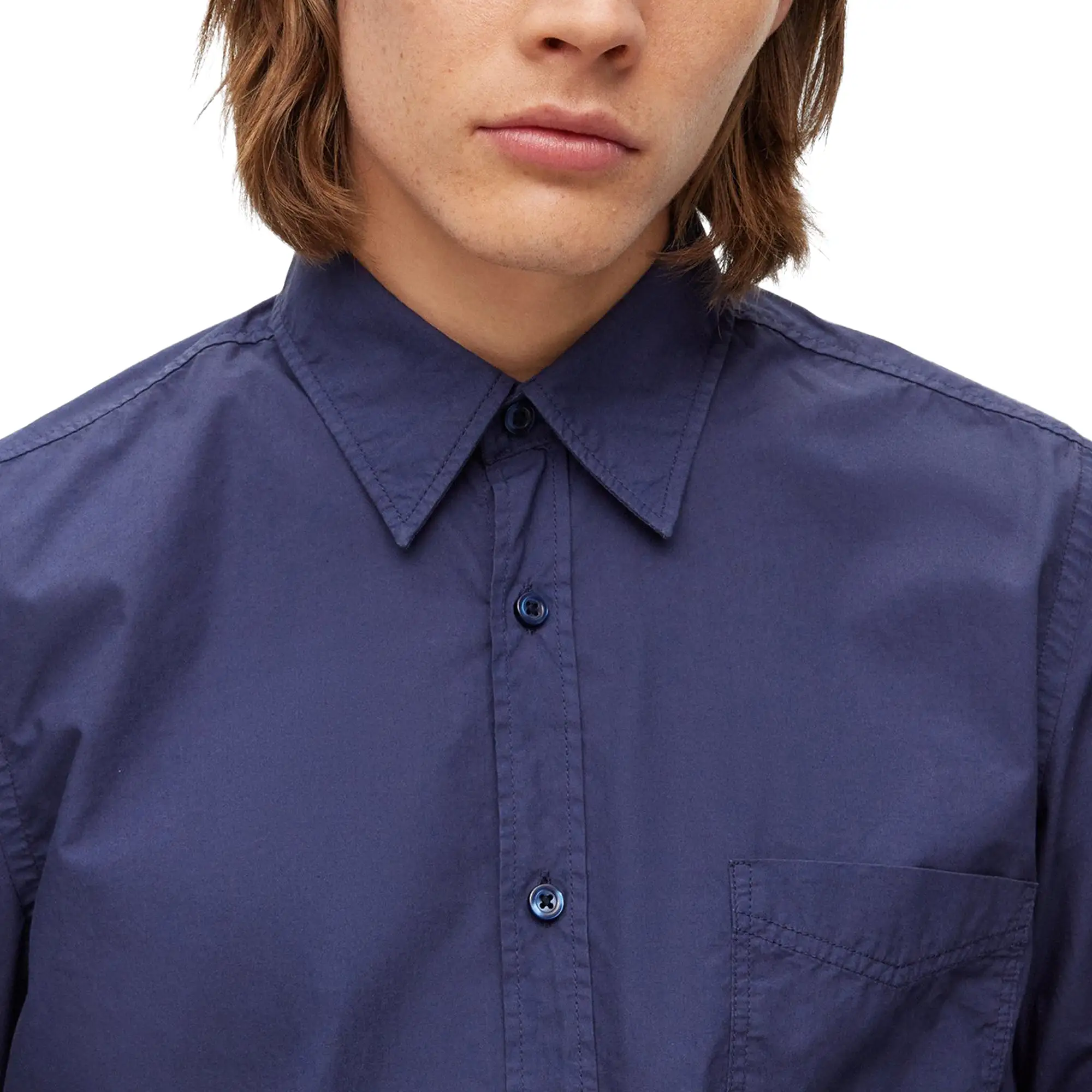 Boss Relegant 6 Poplin LS Shirt - Navy