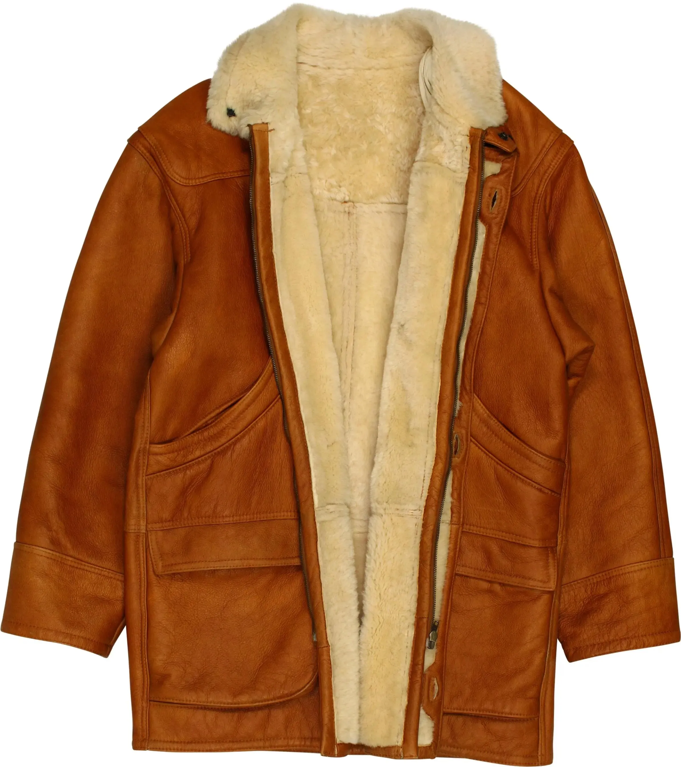 Brown shearling coat | ThriftTale