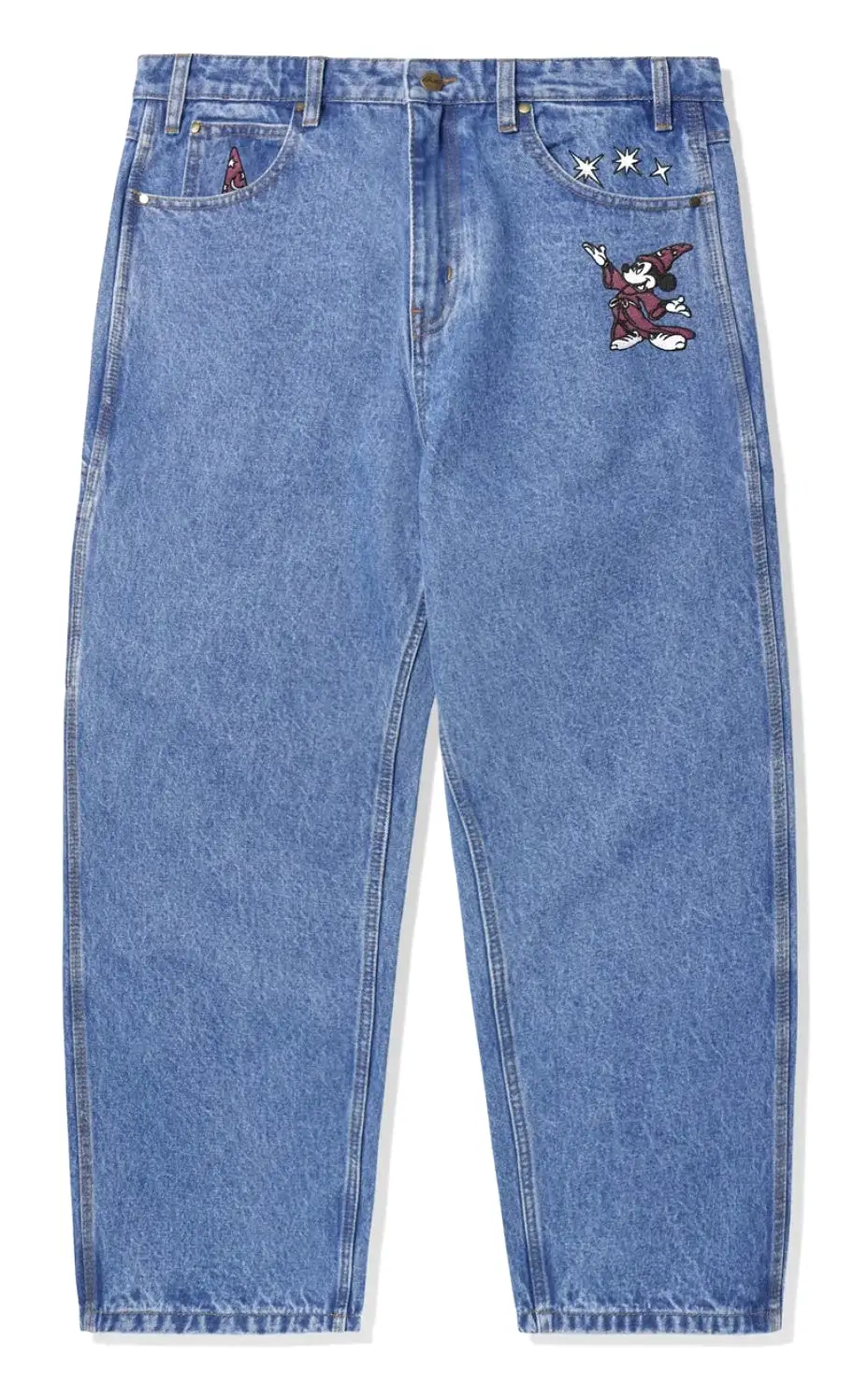 Butter Goods x Disney Sorcerer Baggy Denim Jeans / Washed Indigo