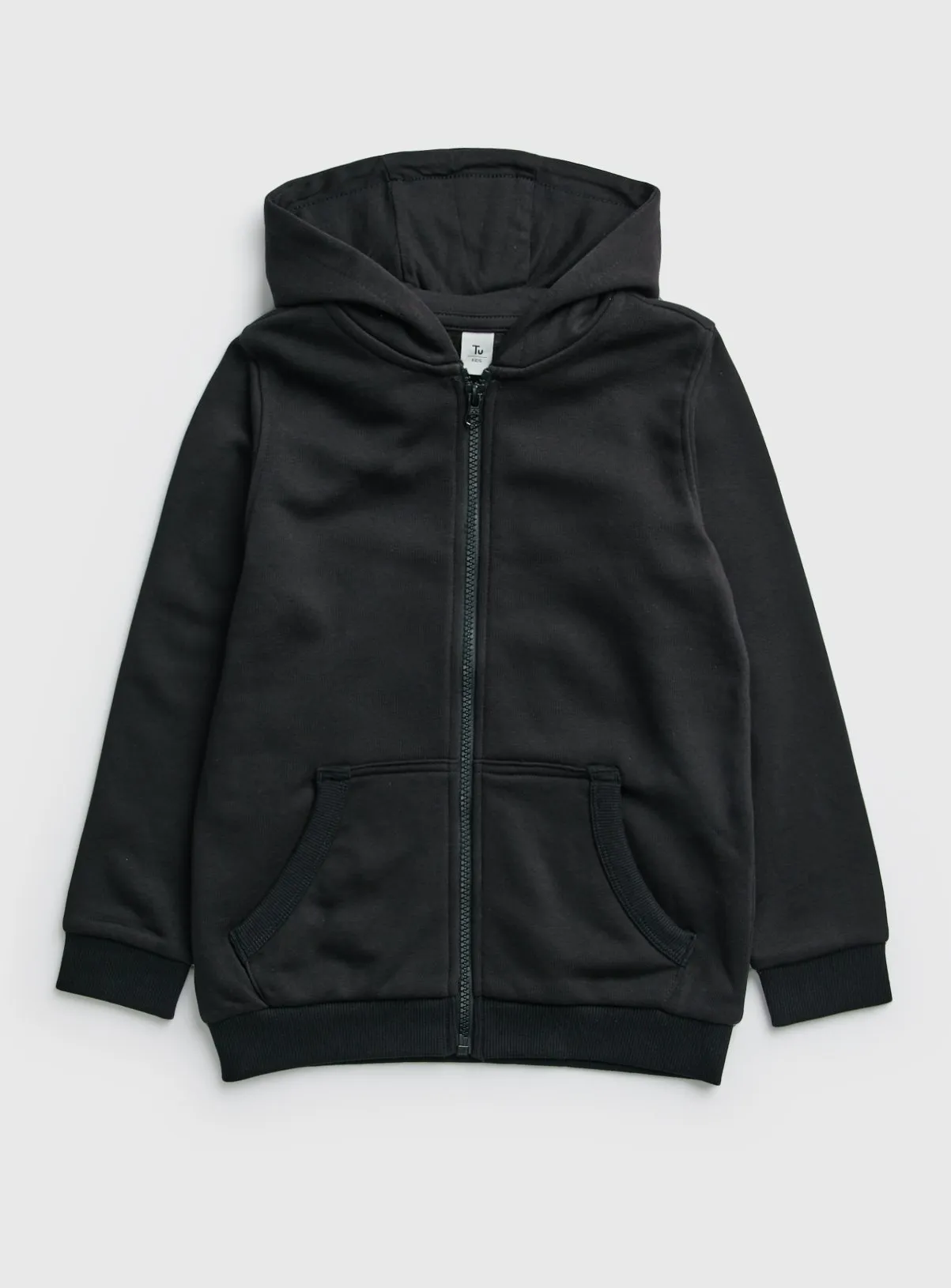 Buy Black Zip Through Hoodie 5 years | Jumpers and hoodies | Tu