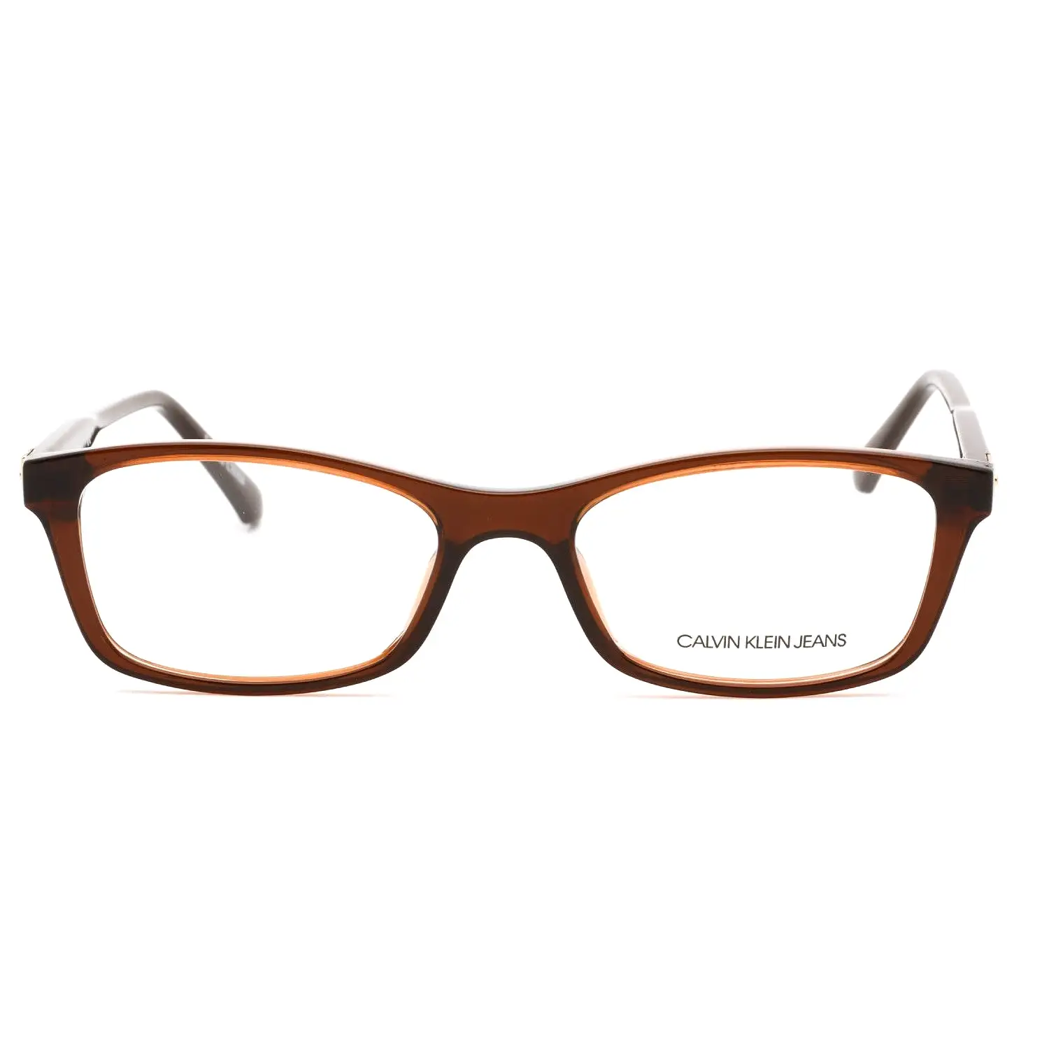 Calvin Klein Jeans CKJ19523 Eyeglasses CRYSTAL BROWN/Clear demo lens