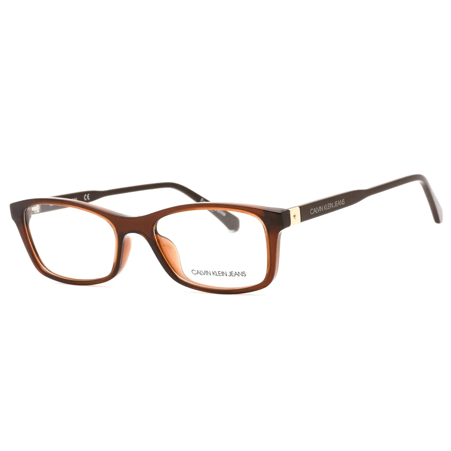 Calvin Klein Jeans CKJ19523 Eyeglasses CRYSTAL BROWN/Clear demo lens