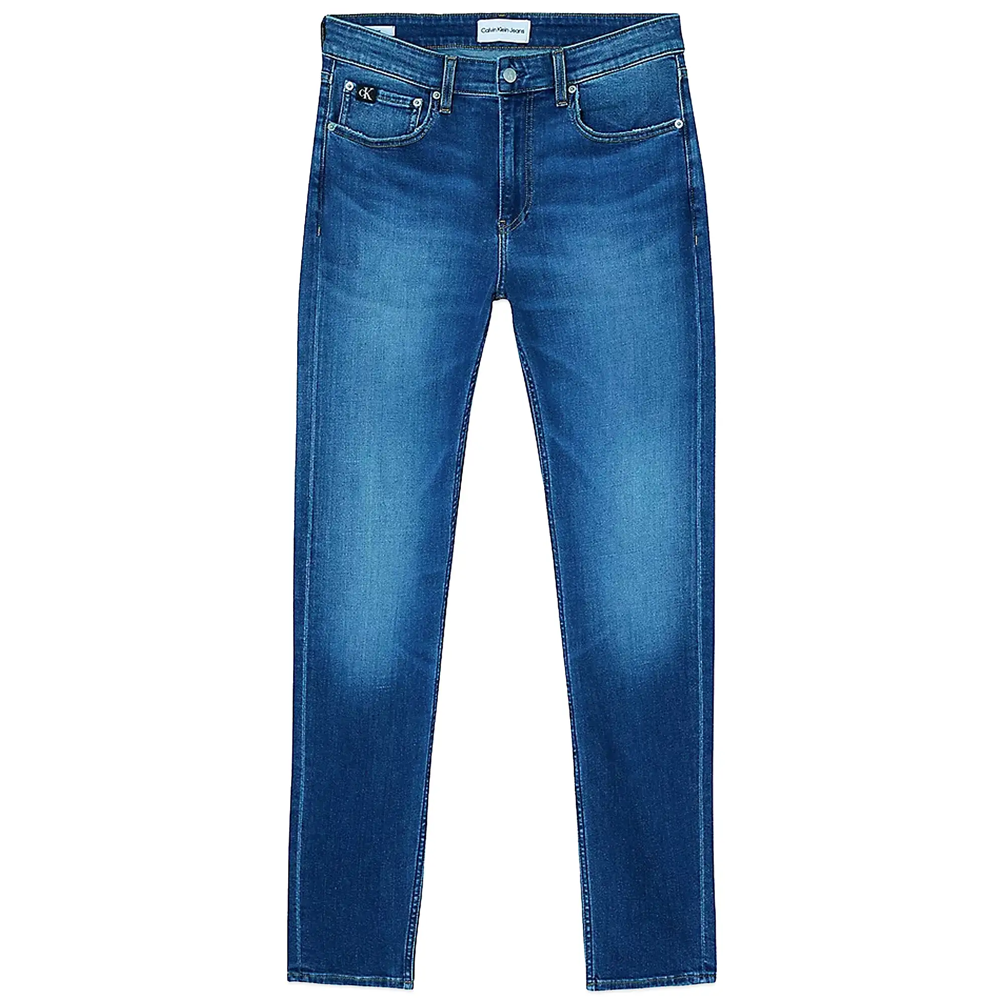 Calvin Klein Slim Tapered Jeans - Stone Wash Mid Blue