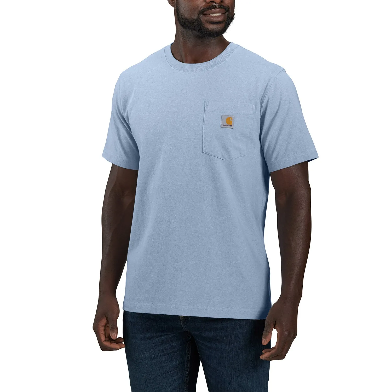 Carhartt Men's Relaxed Fit Heavyweight Pocket C Short Sleeve T-Shirt