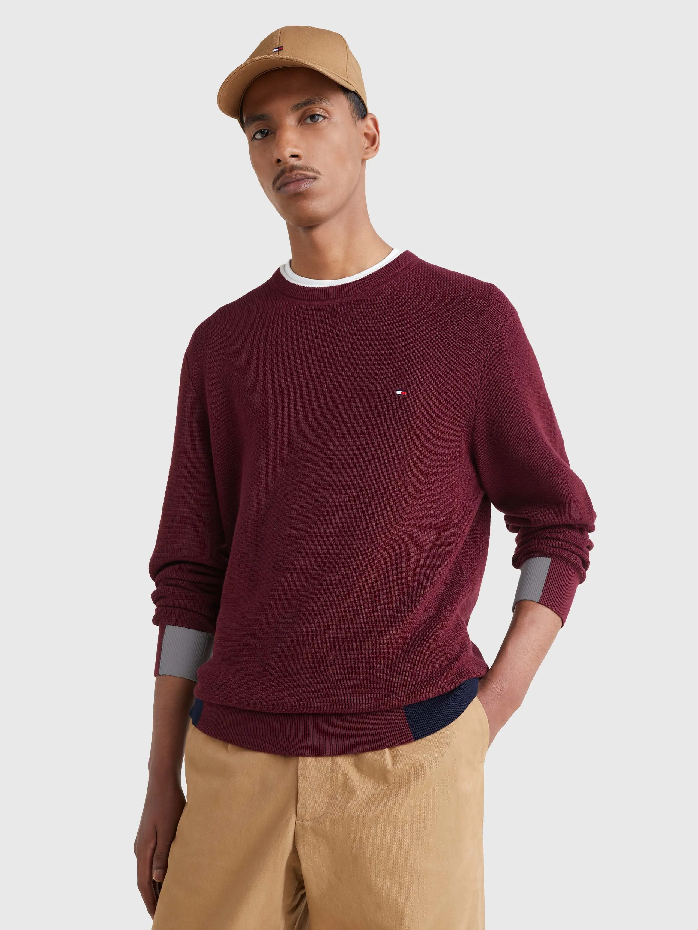 Colour-Blocked Crew Neck Jumper | Sweatshirts & Hoodies | Tommy Hilfiger