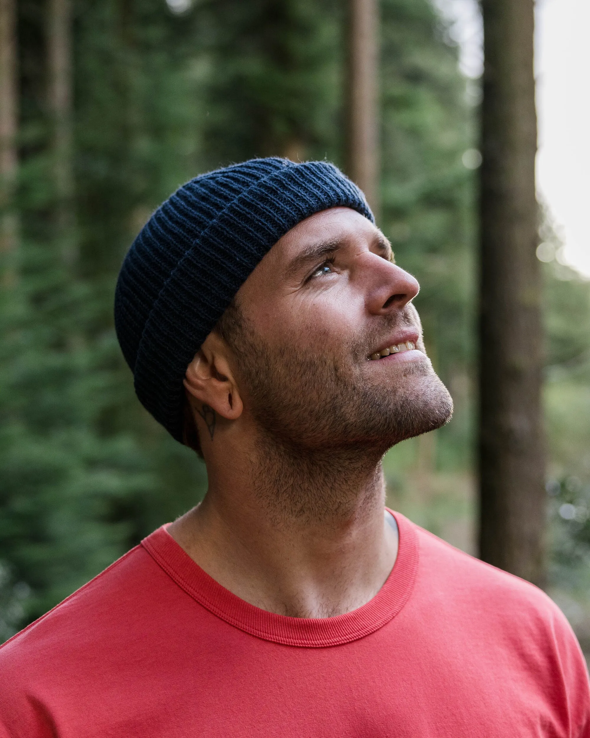 Compass Recycled Acrylic Beanie - Rich Navy