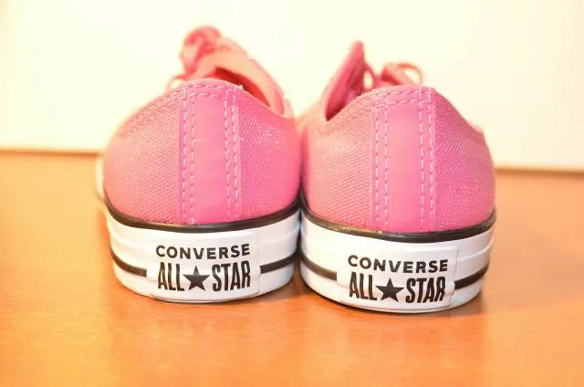 Converse women's ctas ox mod pink/black/white sneaker size 7.5