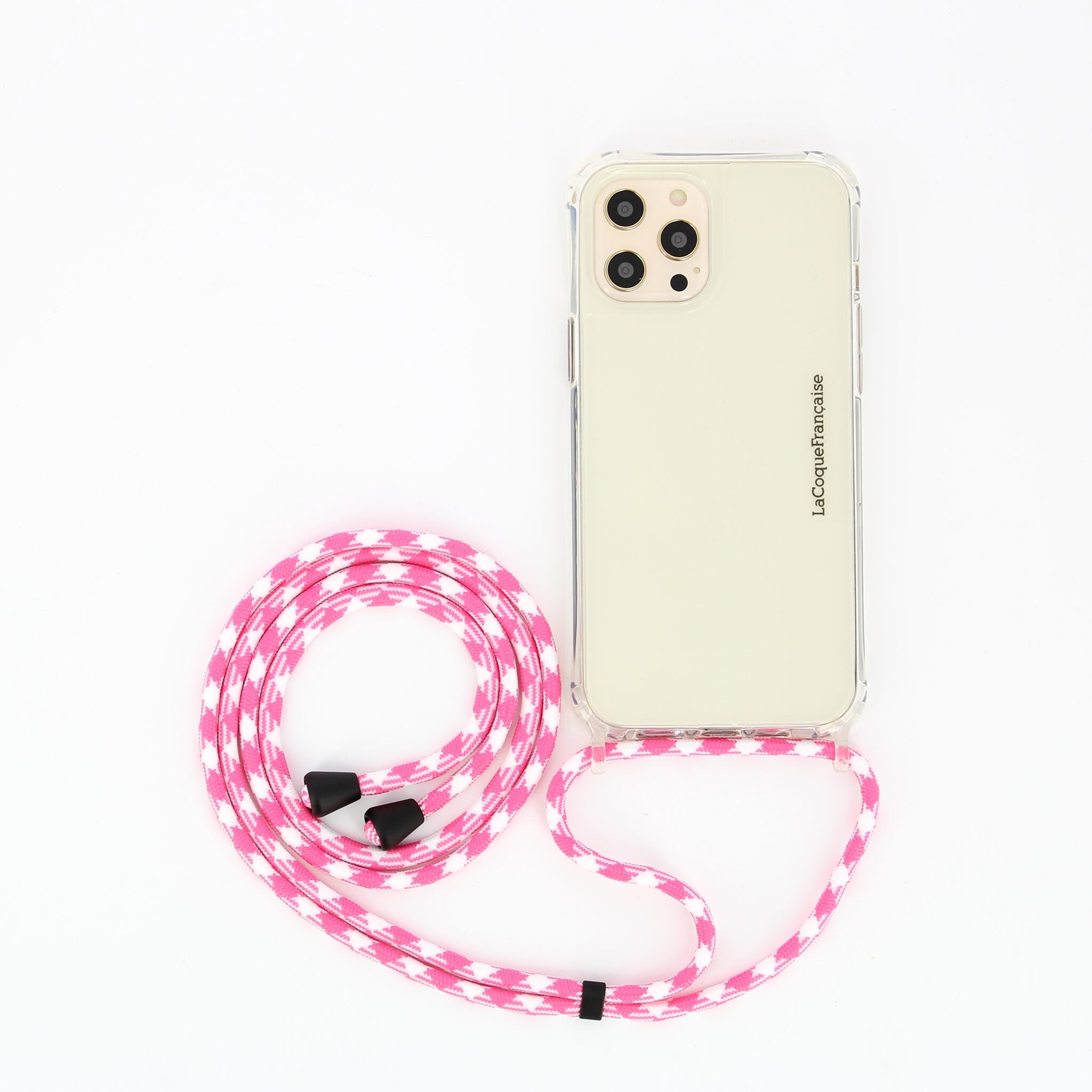 CORDON PHONE CHAIN PINK/WHITE