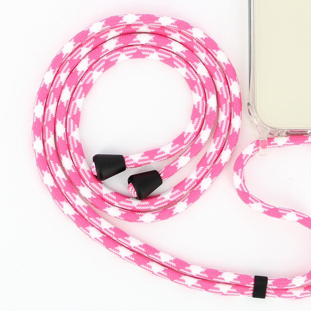 CORDON PHONE CHAIN PINK/WHITE