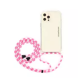 CORDON PHONE CHAIN PINK/WHITE