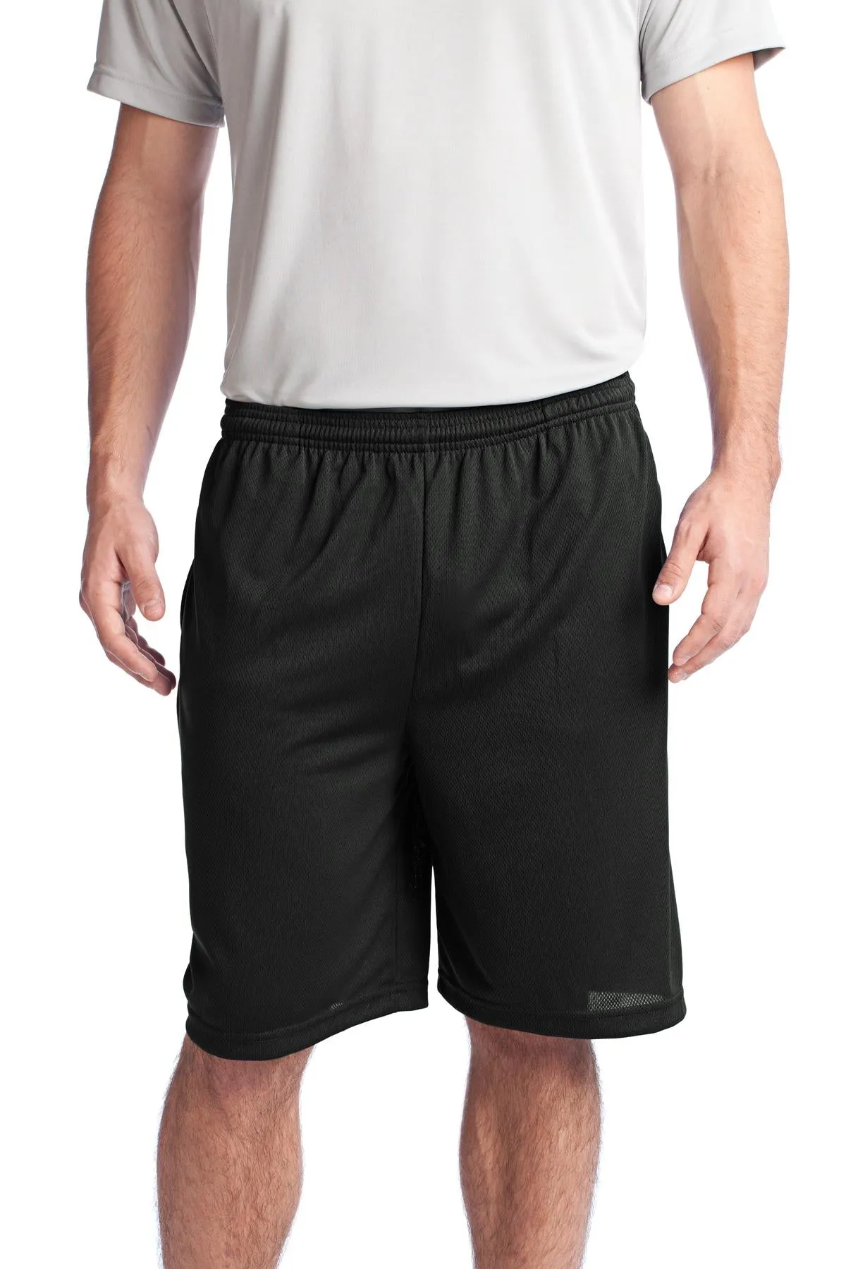 Custom Embroidered - Sport-Tek PosiCharge Tough Mesh Pocket Short. ST312