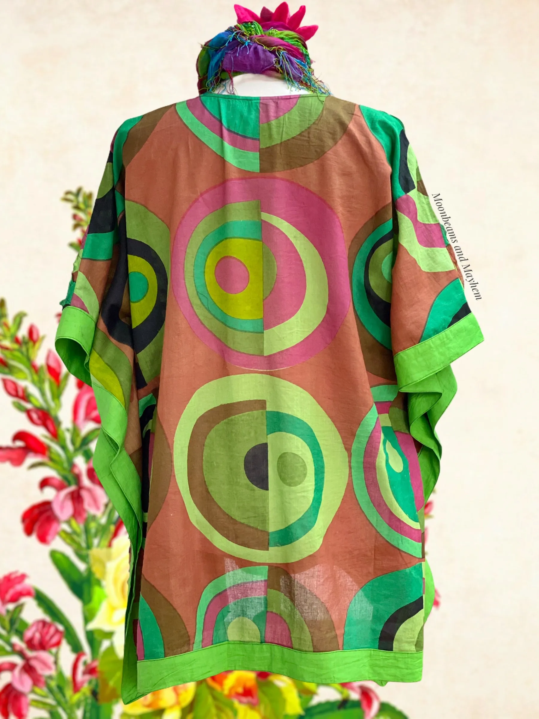 DELICIOUS GREEN LIBERATION KAFTAN / TOP - PLUS SIZE