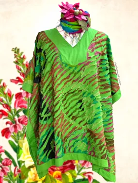 DELICIOUS GREEN LIBERATION KAFTAN / TOP - PLUS SIZE