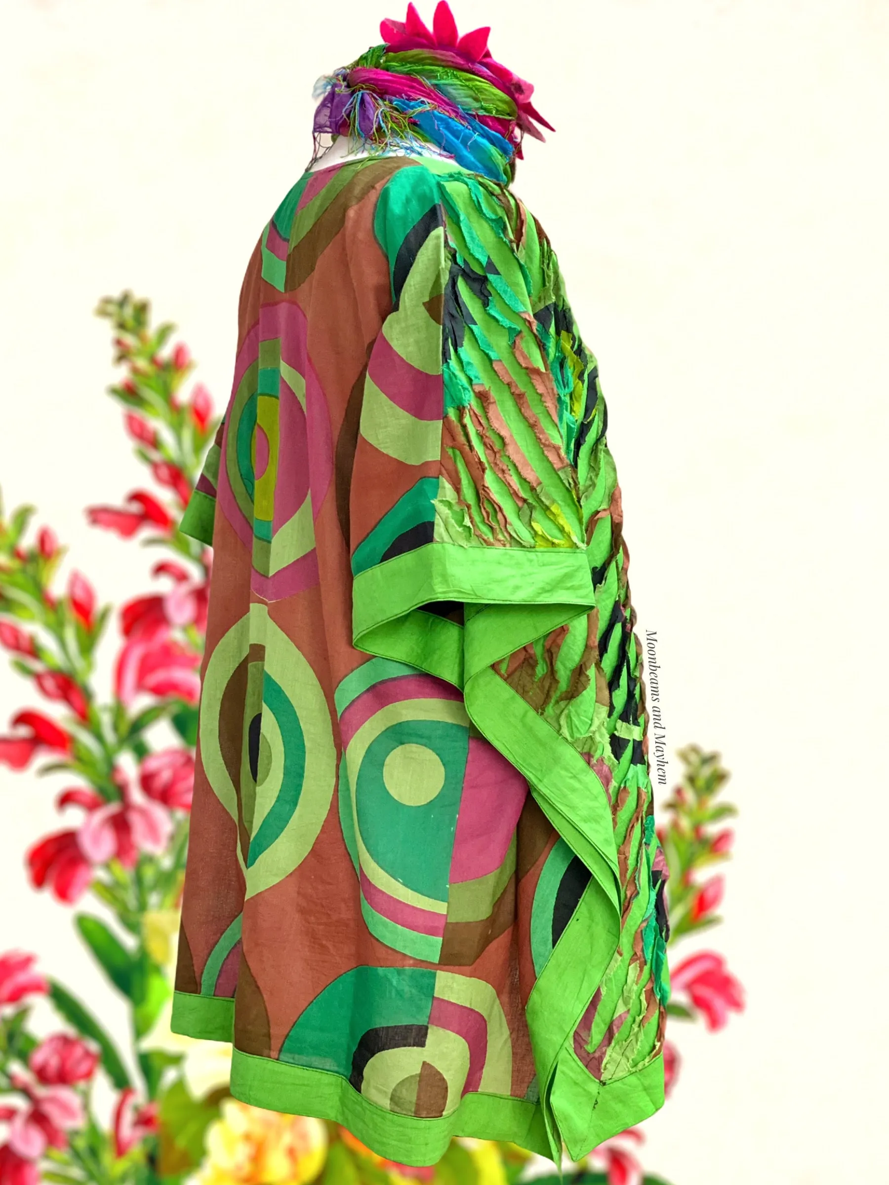 DELICIOUS GREEN LIBERATION KAFTAN / TOP - PLUS SIZE