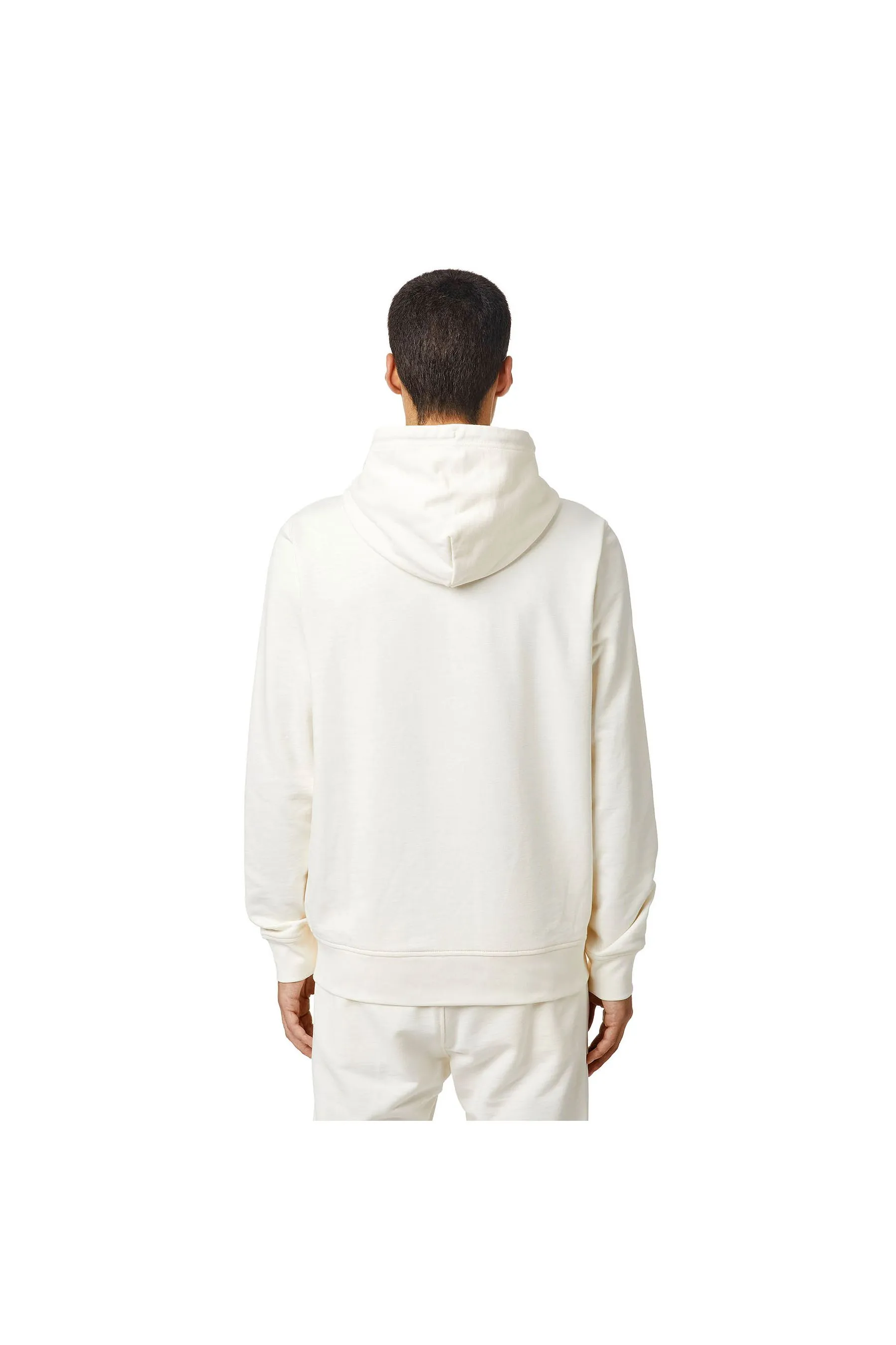 Diesel S-Girk-Hood-Zip-B2 Felpa White Men Hoodies|akgalleria.com