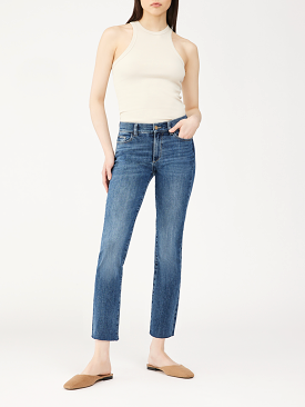 DL1961 Mara Straight Mid Rise Instasculpt Ankle Jean