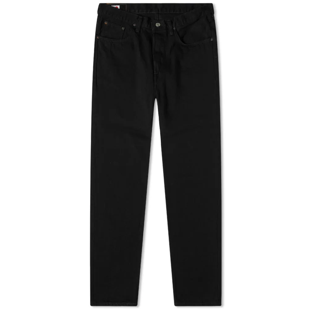 Edwin Regular Tapered Jeans - Made in JapanRinsed Black