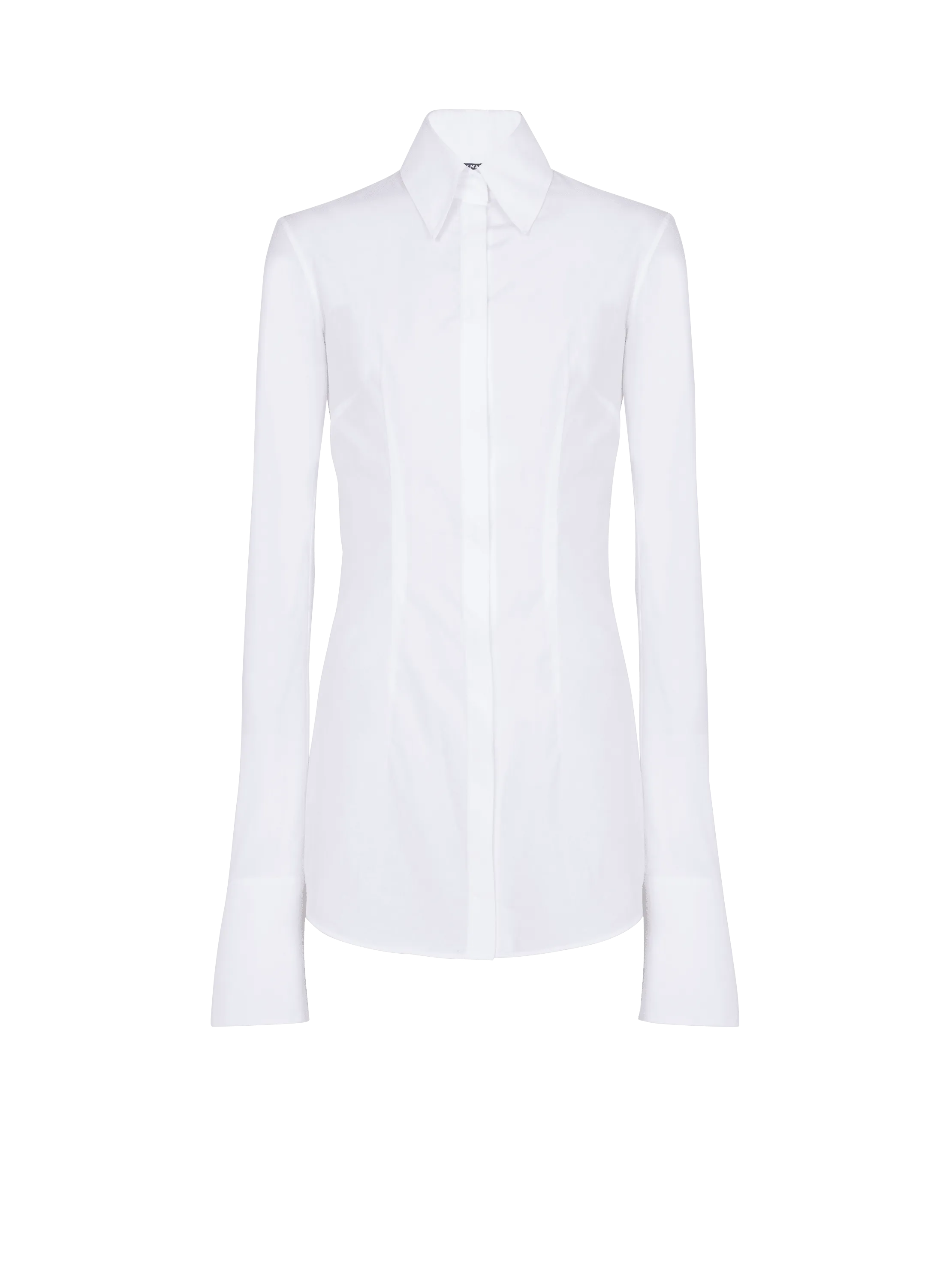 Fitted poplin shirt