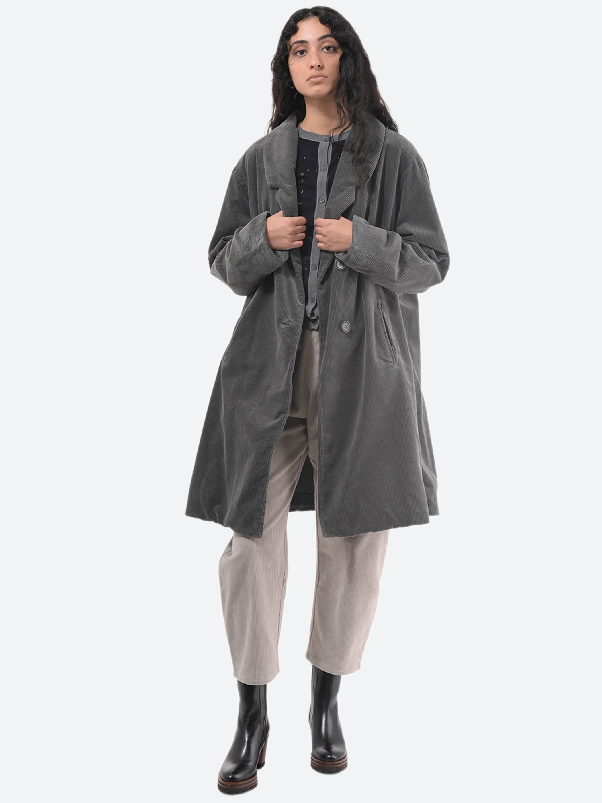 Garment-Dyed Corduroy Coat