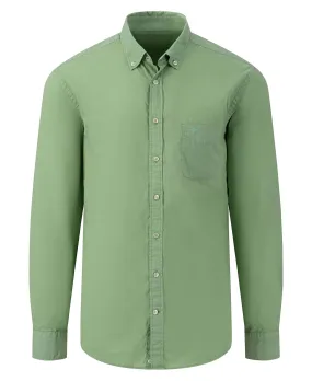 Garment Dyed Poplin Shirt                             Soft Green