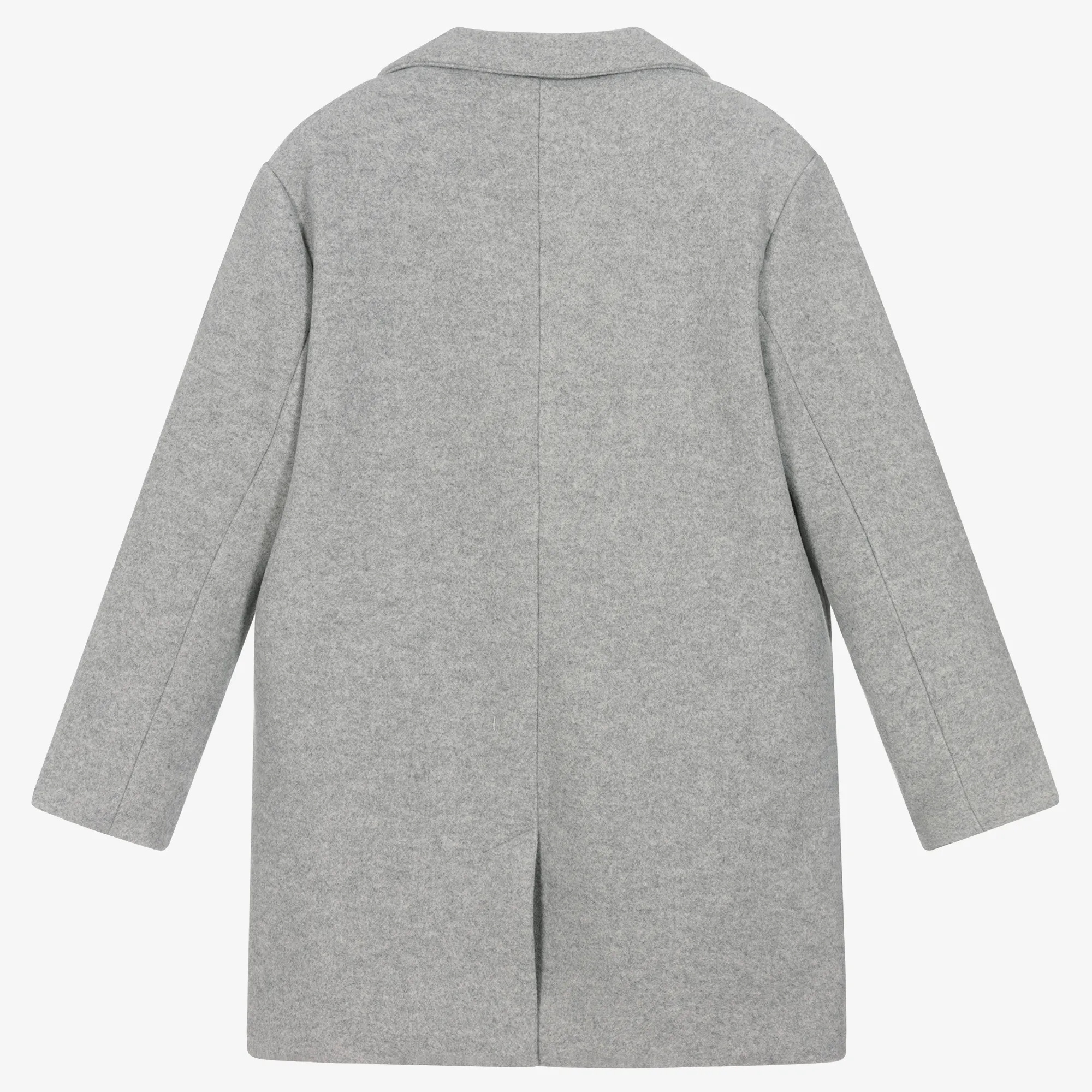 Girls Grey Felted Coat