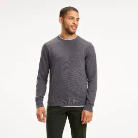 Grey Silk Blend Crew Neck Jumper | Sweatshirts & Hoodies | Tommy Hilfiger