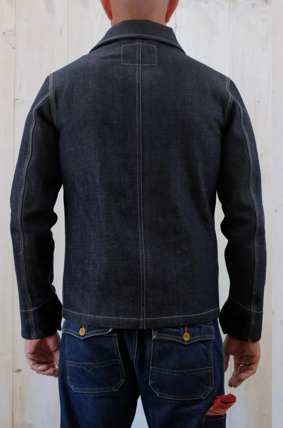 HENS TEETH ITALY Selvedge Denim Work Jacket