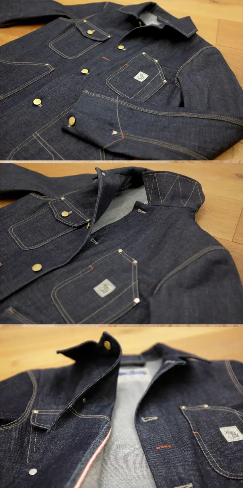 HENS TEETH ITALY Selvedge Denim Work Jacket