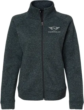 J. America Ladies Traverse Full-Zip Sweatshirt