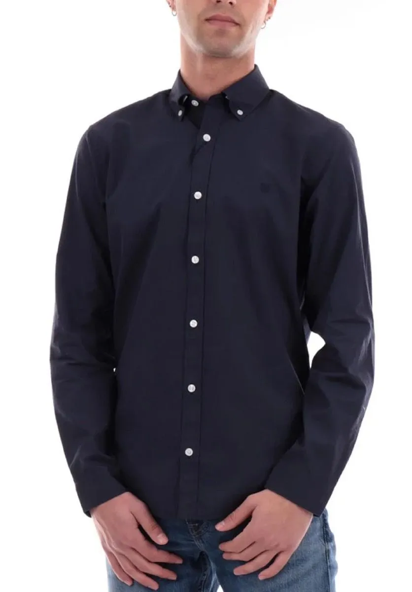 Jack & Jones Poplin Comfort Long Sleeve Shirt Night Sky