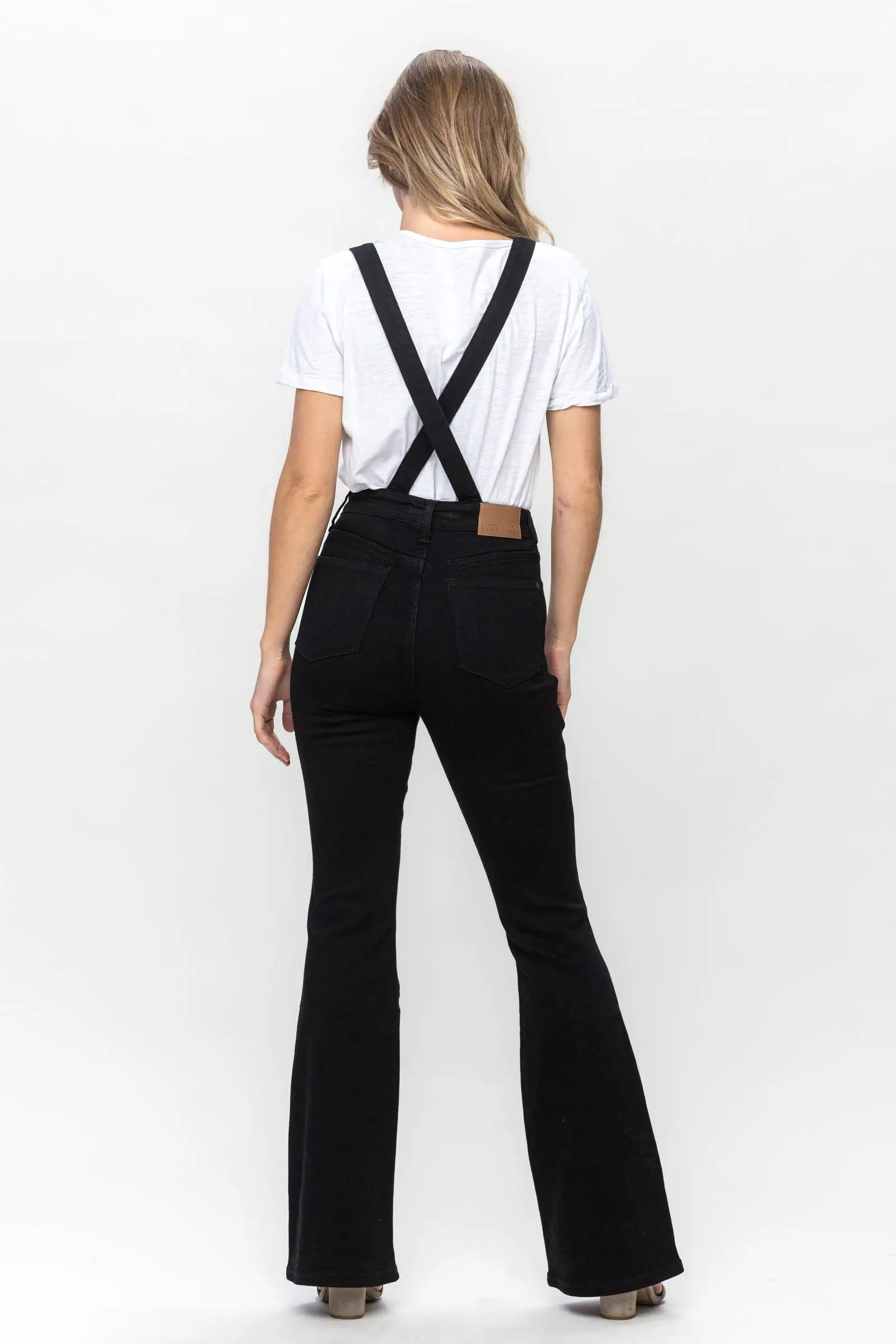 Judy Blue Tummy Control Black Overalls