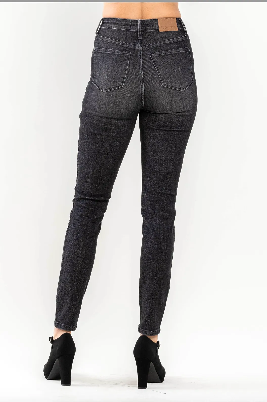 Judy Blue Tummy Control Black Wash Skinny Jeans