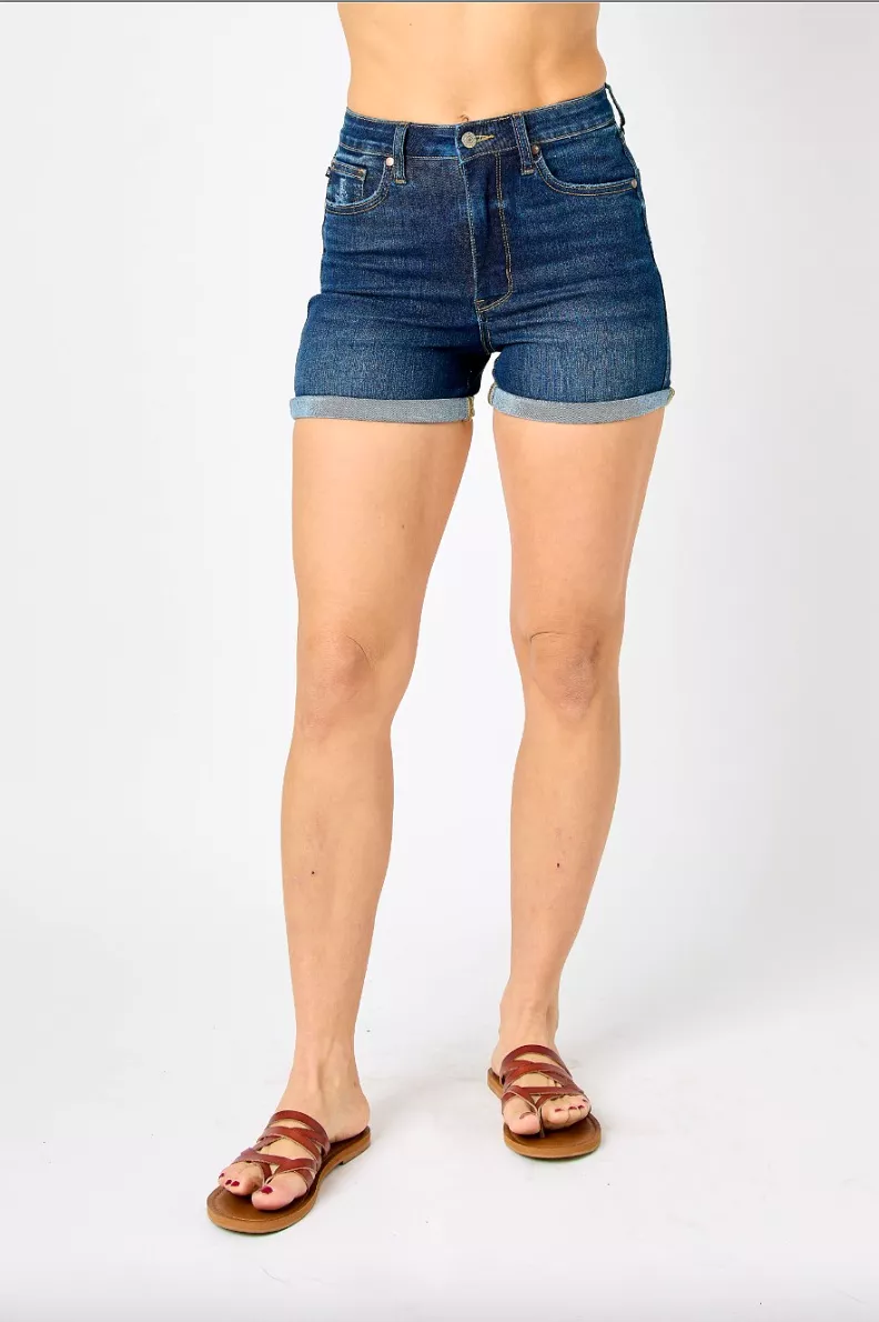 Judy Blue Tummy Control Cool Denim Shorts