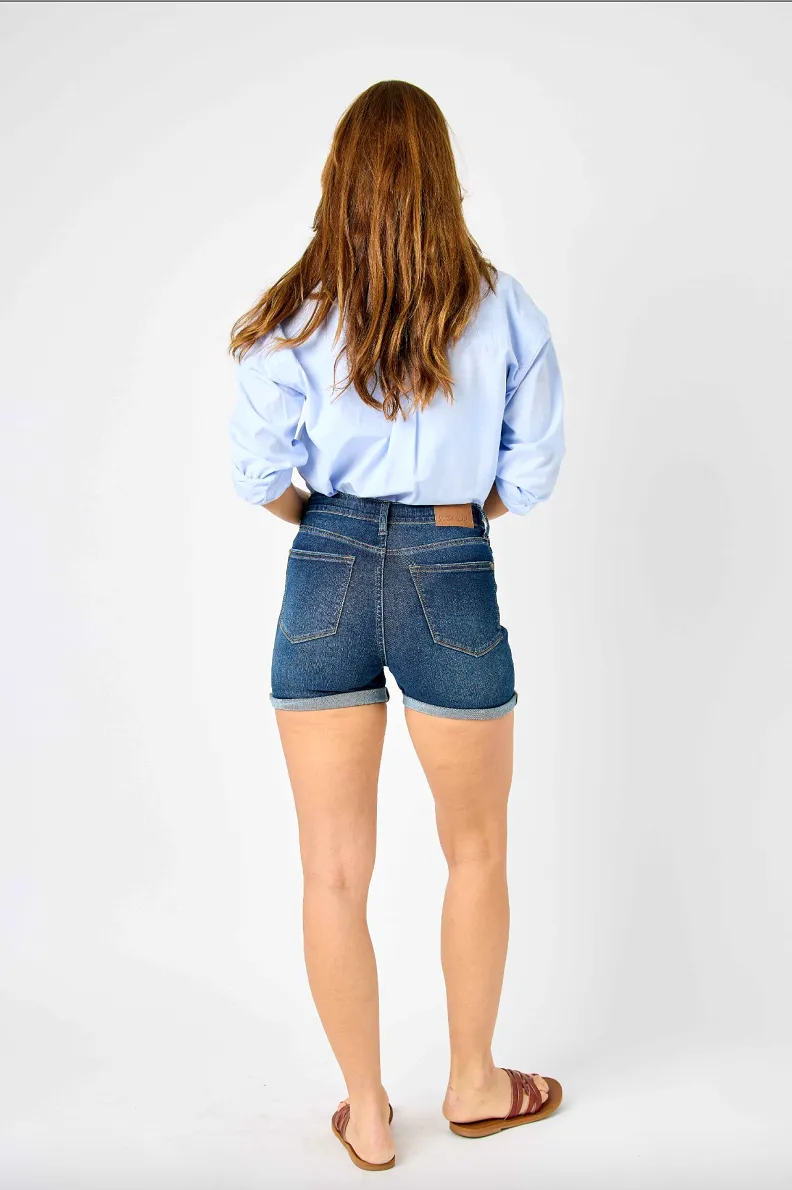 Judy Blue Tummy Control Cool Denim Shorts