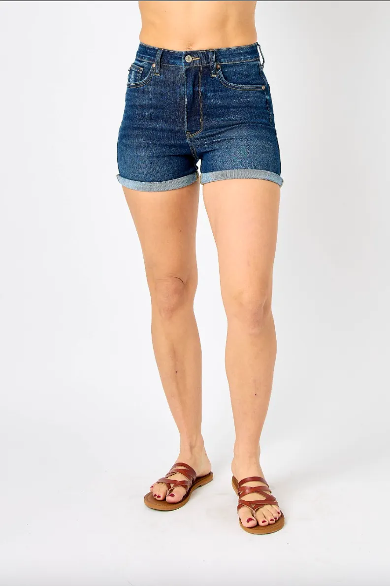 Judy Blue Tummy Control Cool Denim Shorts