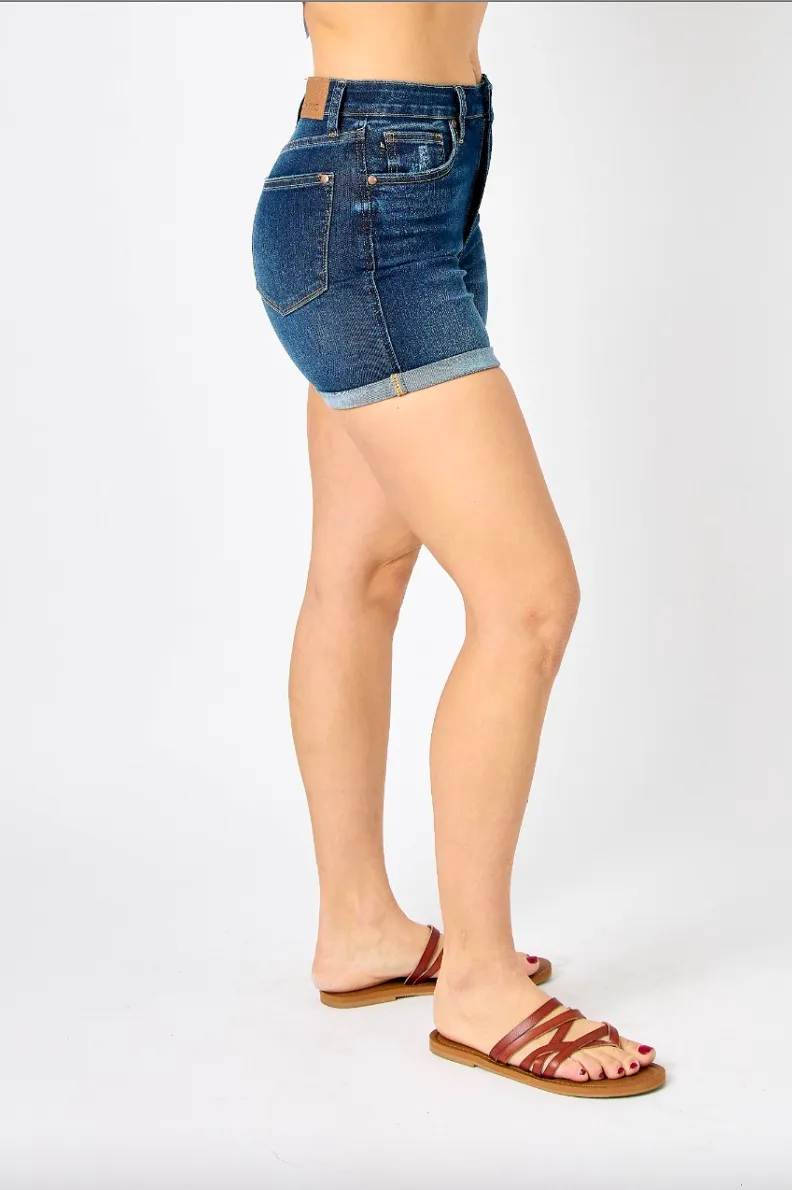 Judy Blue Tummy Control Cool Denim Shorts