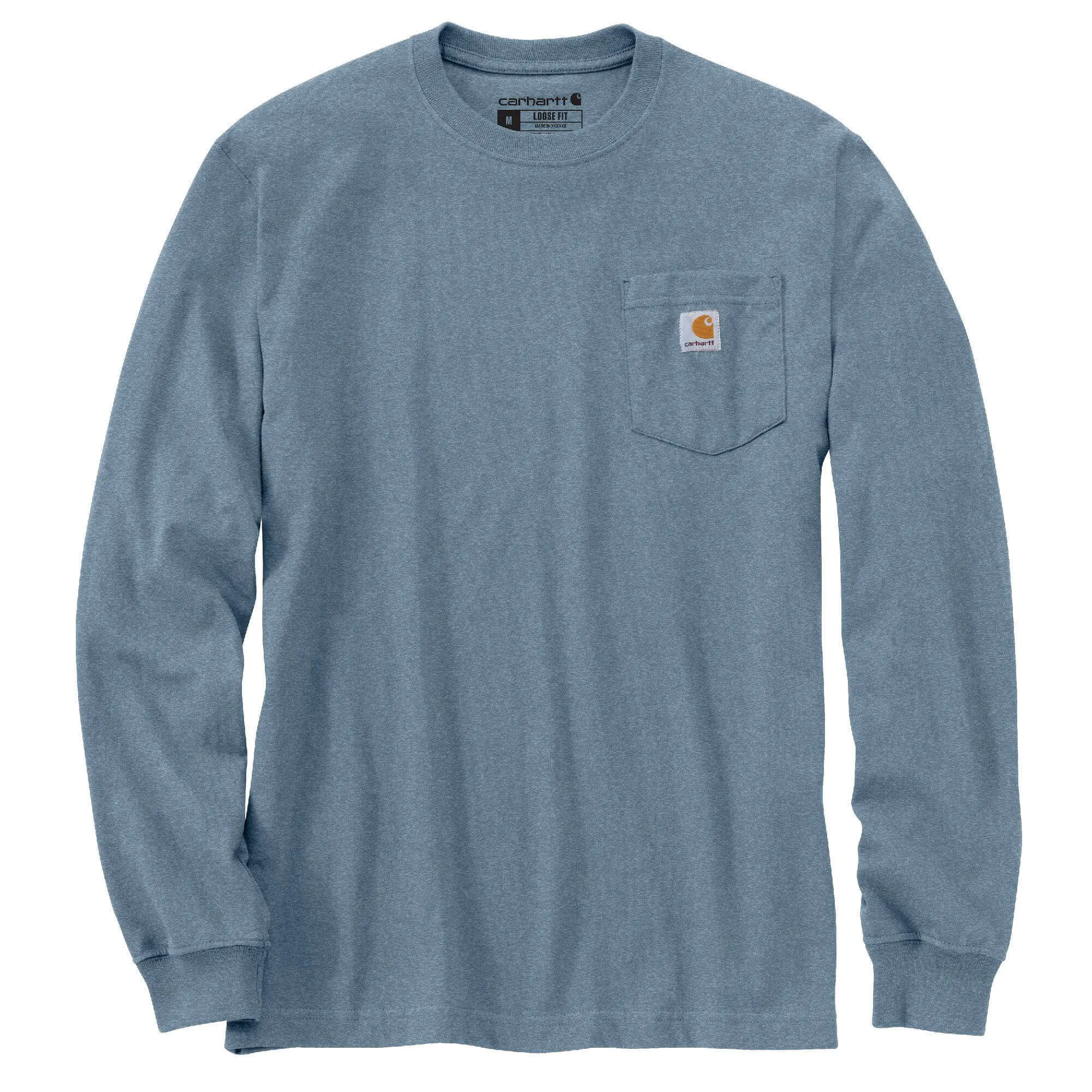 K126 -Carhartt Men's Loose Fit Heavyweight Long-Sleeve Pocket T-Shirt